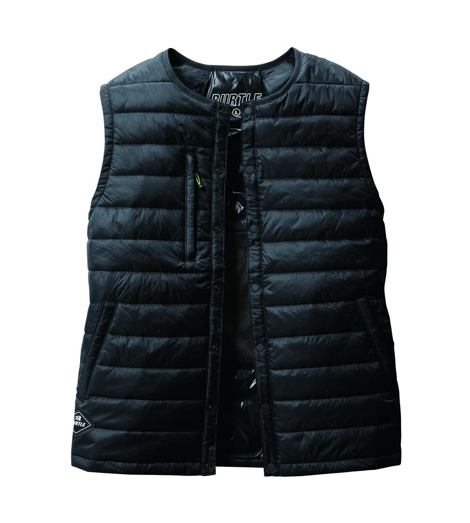 BURTLE Down Vest for Size 35 L (Unisex) Fall/Winter, Black, 3254,