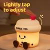 Silicone Material Bubble Tea Led Lamp Not Dazzling Cartoon Table Lamp  Bedside Light