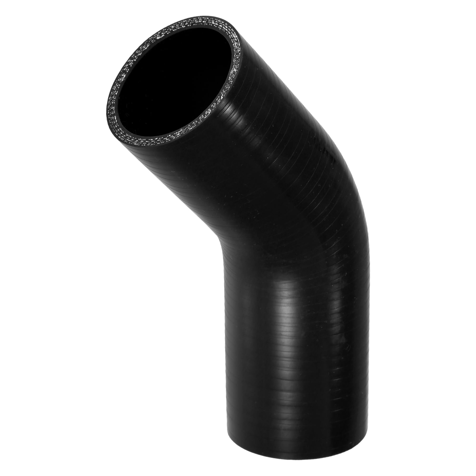 

X AUTOHAUX Silicone Hose Silicone Pipe Radiator 1pc Inner Diameter 51mm Length 90mm Elbow 45 Degree Multilayer Woven Process Black Car Accessory Coola