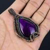 Purple Flash Labradorite Jewelry, 999 Copper Wire Wrapped Pendant Handmade Gemstone Jewelry, Gifts For Wife Brand New Pendant