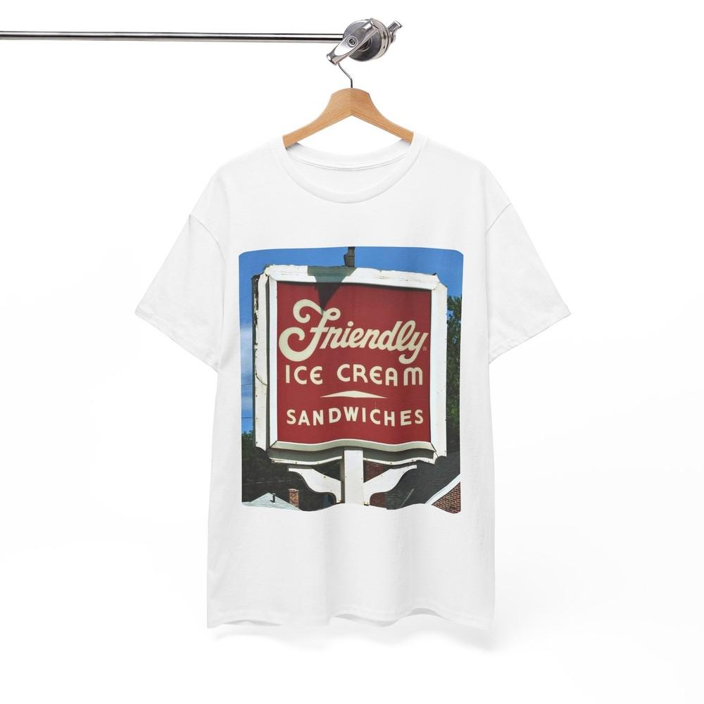 

Friendly s Ice Cream Tshirt Vintage Logo New England Retro Unisex Heavy Cotton 9 Unisex T-Shirt XXL