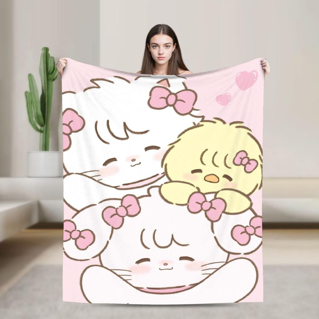 MiKKOS Blanket Quality Warm Soft Throw Blanket Winter Girls Boys Couch Bed Funny Bedspread