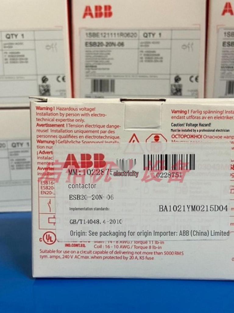 ABB 230V 20A ESB20-20N-06 Contactor for Building