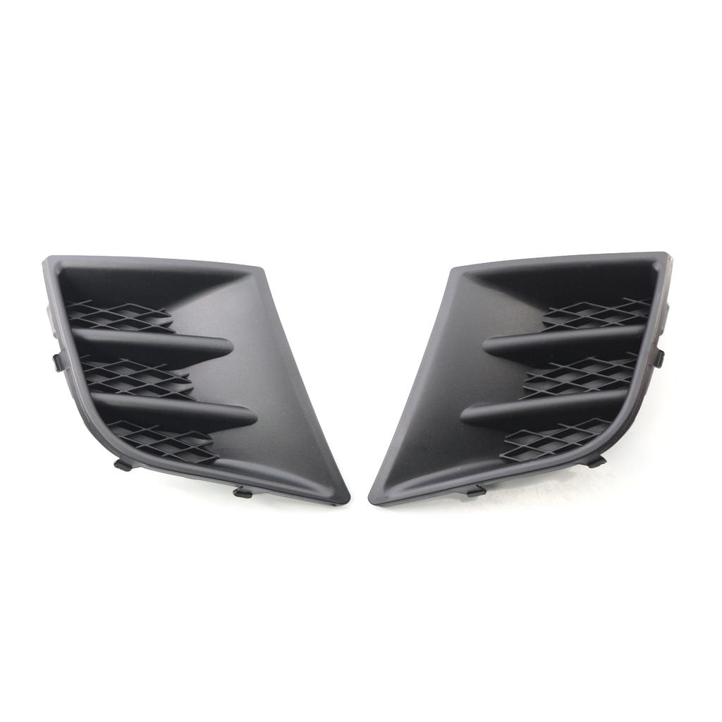 ABS Black Car Front Left Right Bumper Grill Grille Fog Light Lamp Cover Caps Replacement For Peugeot 107 2009-2012 7422A8