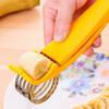 Eco-friendly Banana Slicer Cutter Premium Plastic Kitchen Tool for FruitsandVegetables-Ideal for Slicing Cutting Cucumbers More