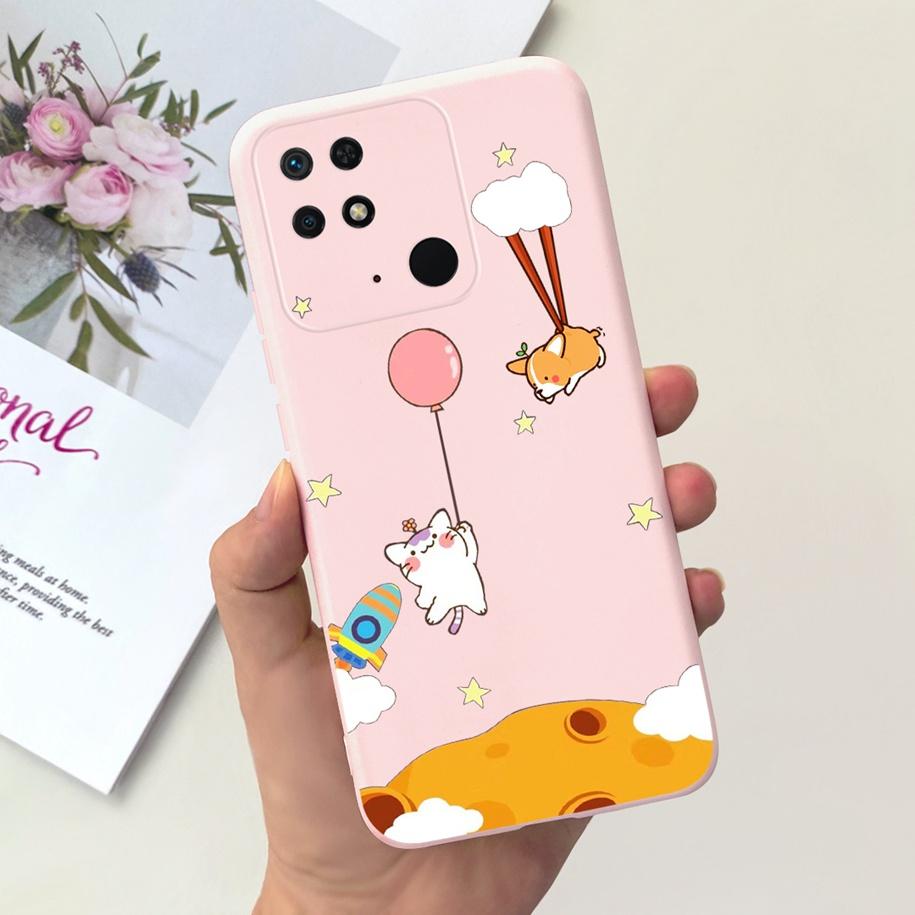 For Redmi 10C Case For Xiaomi Redmi 10 Power Cover Fashion Flower Slim Soft Silicone Phone Cases For Xiaomi Redmi 10C 10 C Funda