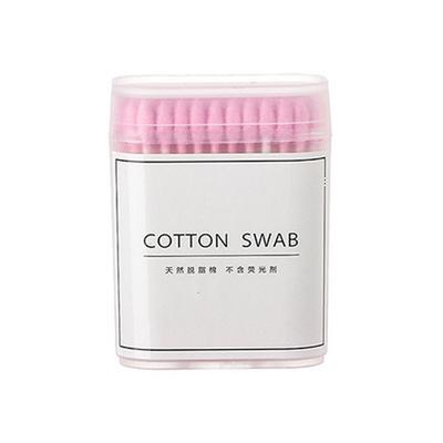 Women Portable Home Paper Stick Cotton Makeup Cotton Stick Cotton Swabs Dual Heads Ear Cleaning Tools