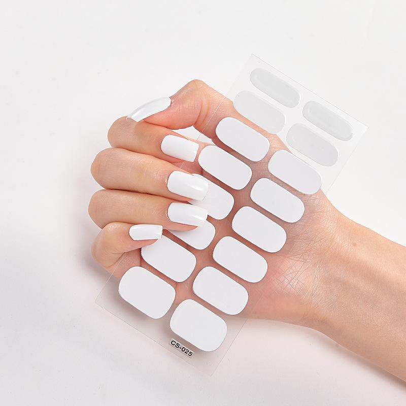 2026 New No Glue Gel Nail Stickers Waterproof Matte Press On Nails for Women