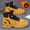 Winter 2025 New Medium and High Top Fashion British Tooling Men's Shoes Heightened Platform Outdoor Warm Martin Boots Men