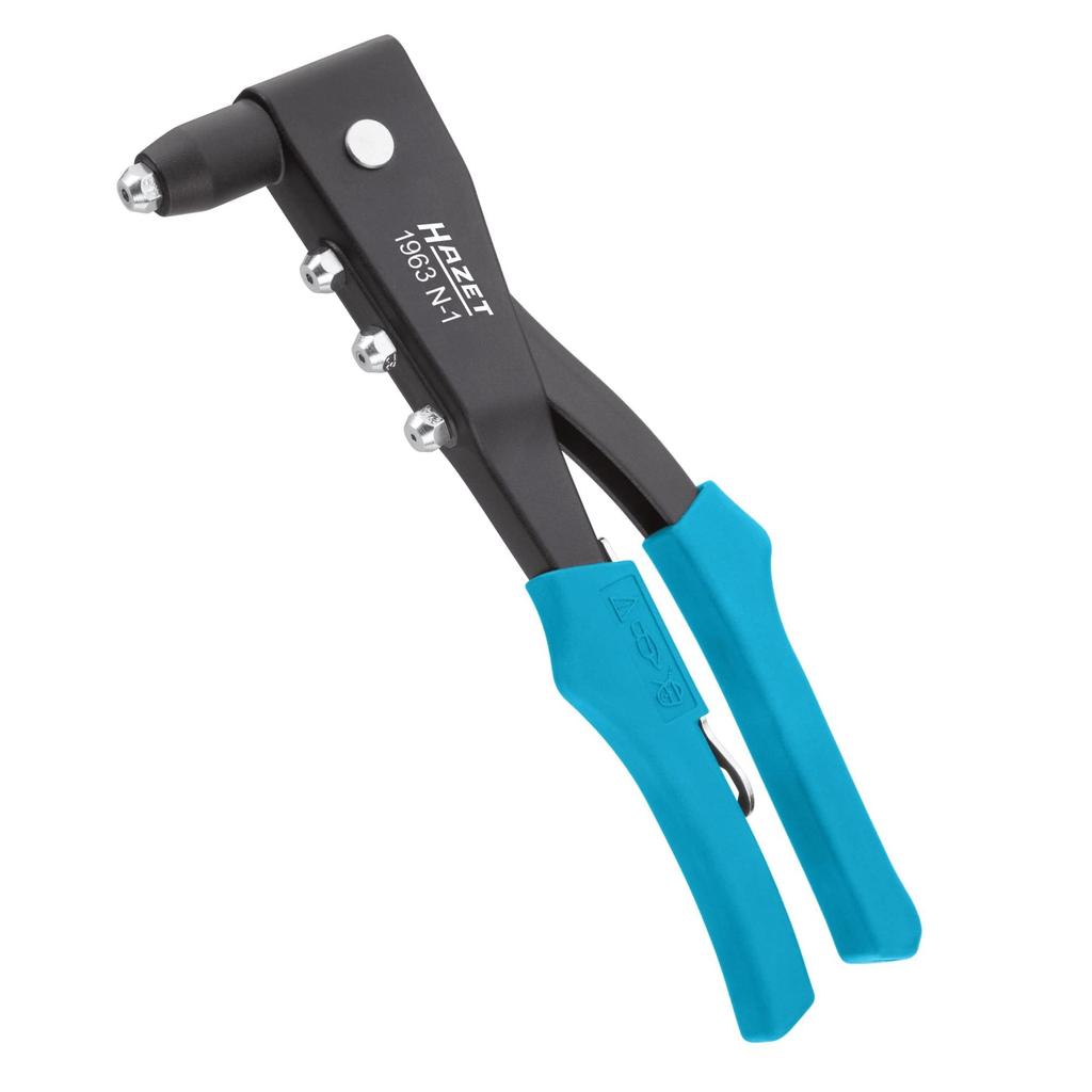 HAZET Hand Rivet Fits Blind Chrome Vanadium Pop Rivet Crimping Hand for Sheet Total Length Made In Germany 1963N-1 Riveter, Gun, 3.2-5mm Rivets,