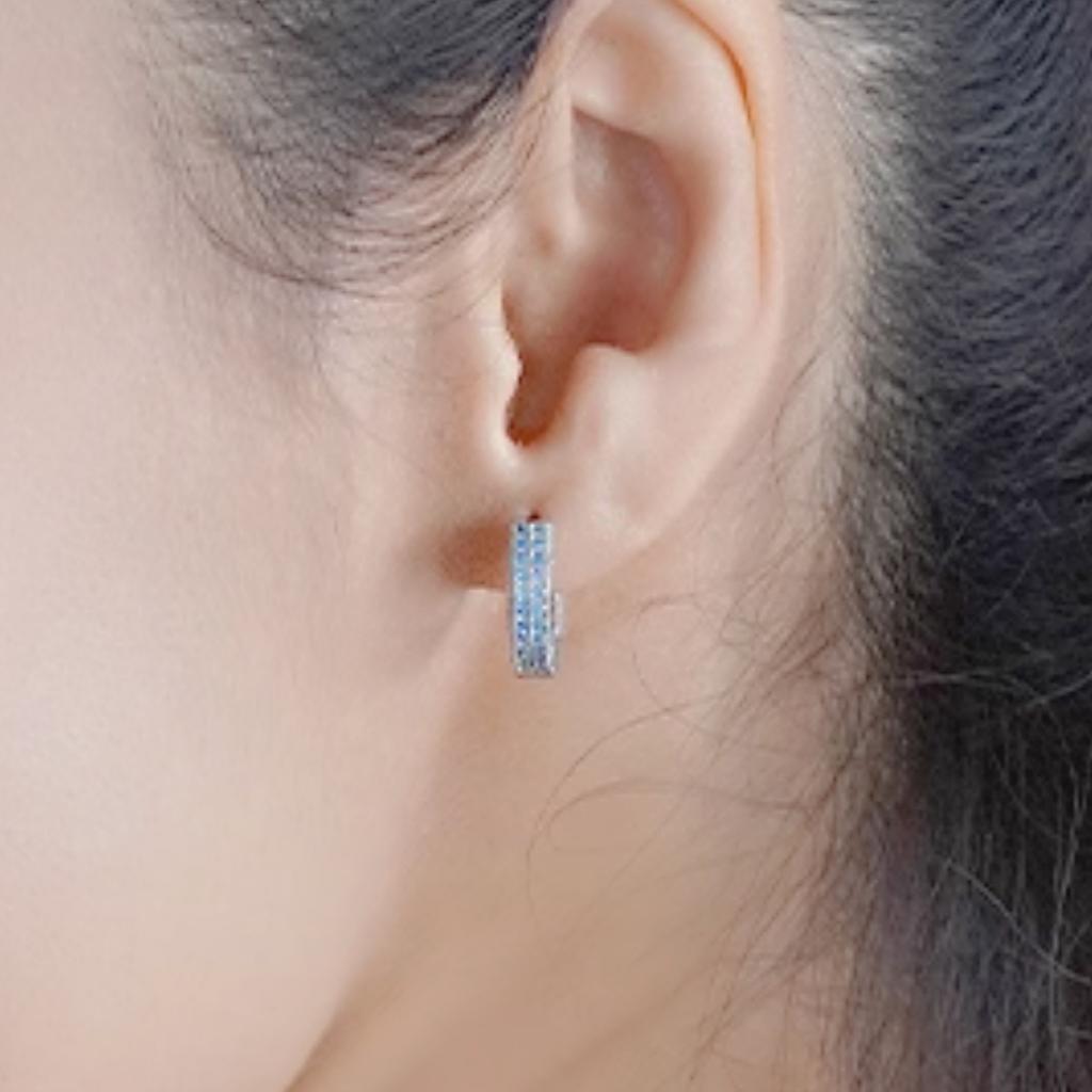 Earrings With Statement Microinlaid Zircon Stones For Both Men Women And