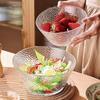 Ciotola per Insalata GENAS in Vetro Martellato Stile Giapponese