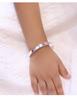 Big Kids 9999 Sterling Silver Keti Cat Bracelet - Solid Silver, Push-Pull Bangle, Engravable, Simple Design for Children.