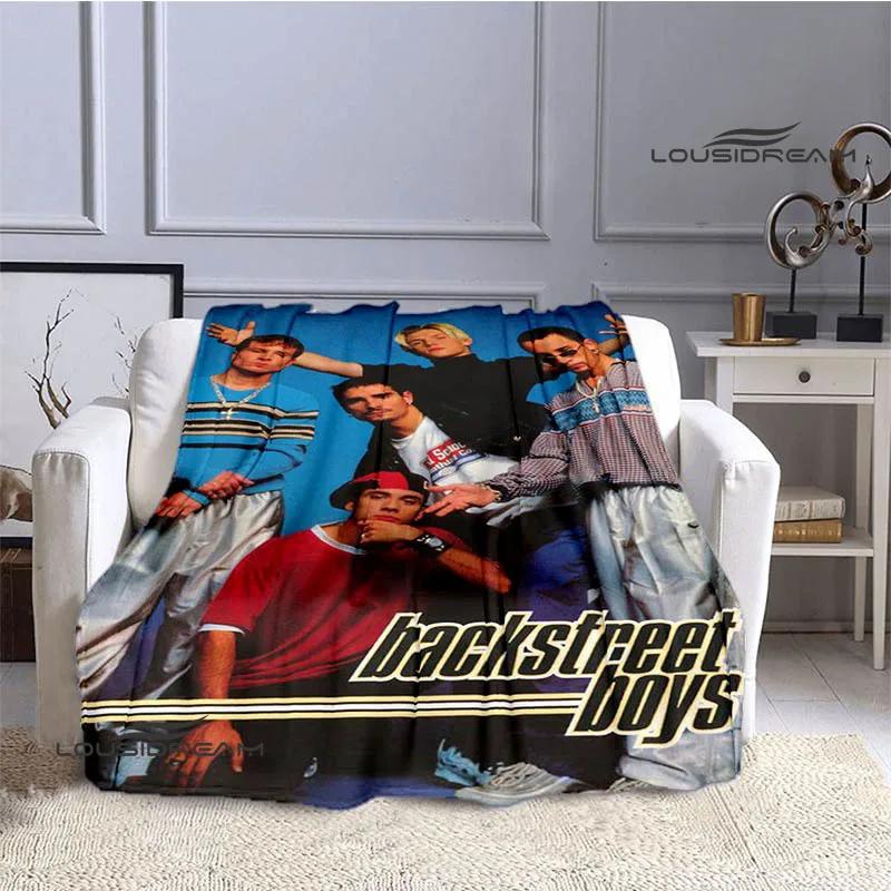 Coperta Plaid in Flanella Stampata Backstreet Boys Morbida Accogliente Calda Biancheria da Letto da Viaggio Regalo di Compleanno Perfetto per i Fan