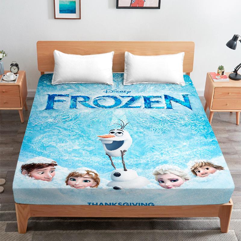 Elsa Princess Children's Bed Cover for Student Dorm Mattress