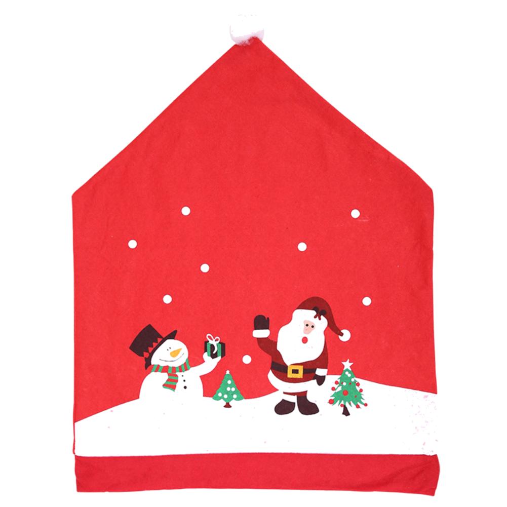1-8Pcs Christmas Chair Protector Cover Christmas Decor Dining Chair Decoration Festival Supplies for Home Navidad Noel Xmas Gift 2198₽