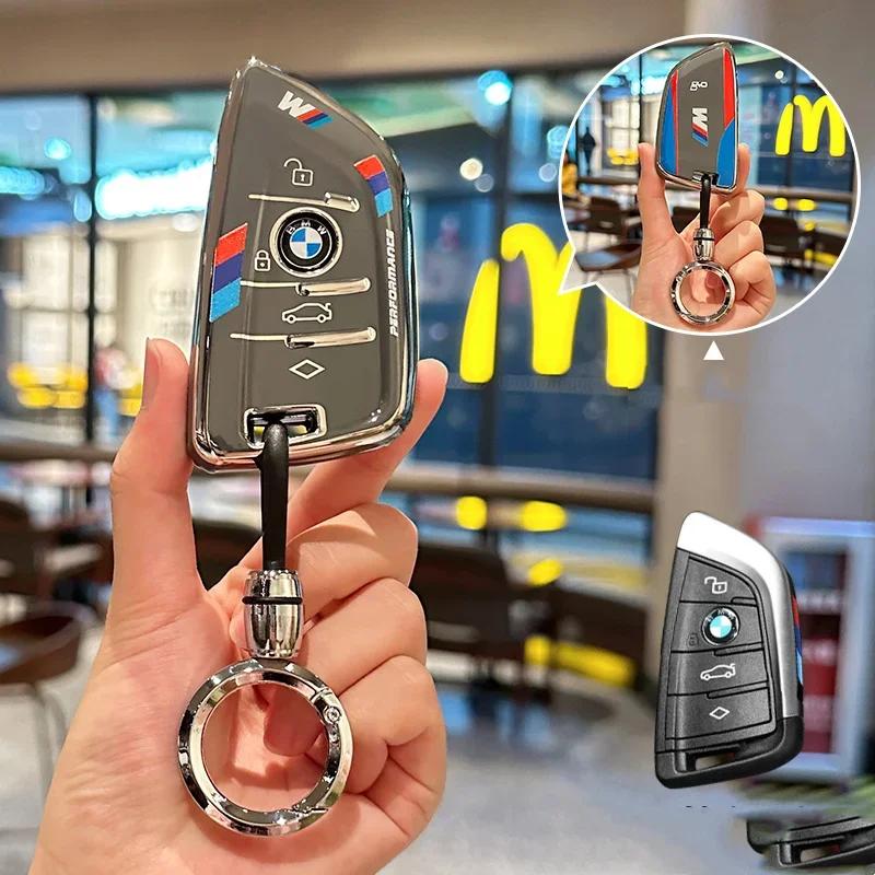 Car Sticker Hot 2025 Car Remote Key Case Cover Shell For BMW 1 2 3 5 7 Series X1 F48 X3 G20 X4 X5 G05 X6 F16 M40i M440i G02 G31