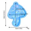 Mushroom Keychain Mold Cute Shiny Glossy Mushroom Shape Silicone Casting Molds with Hole for DIY Keychain Pendant
