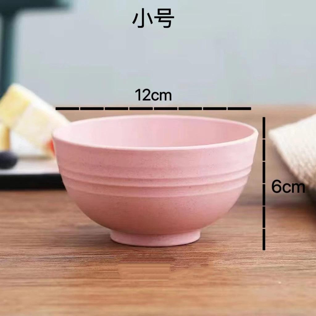Nachhaltiges Weizenstroh Kinder-Schüsselset Kinder Familie Ramen Suppe Frühstück Müsli Salat Lebensmittelbehälter Geschirr