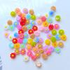100Pcs New Resin Cute Mixed Mini Flower Manicure Flat Back Scrapbooking Hair Bow Center Embellishments DIY Accessories