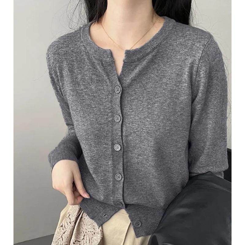 New Fashion Women's Thin Fleece Knit Loose Short Cashmere Sweater Round Neck, Warm Korean Sle Casual Female Sweater Top Cloting