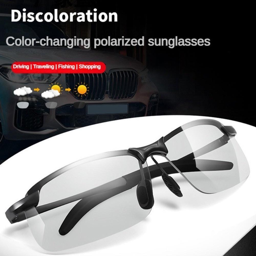 Men Sunglasses Male Pochromic Polarized Driving Outdoor for Men Day Night EyeWear High Quality Anti Radiation Glasses for Men