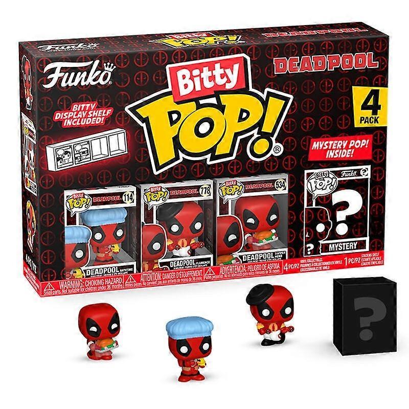 Blister 4-pack Bitty POP Marvel Deadpool Bath Toys