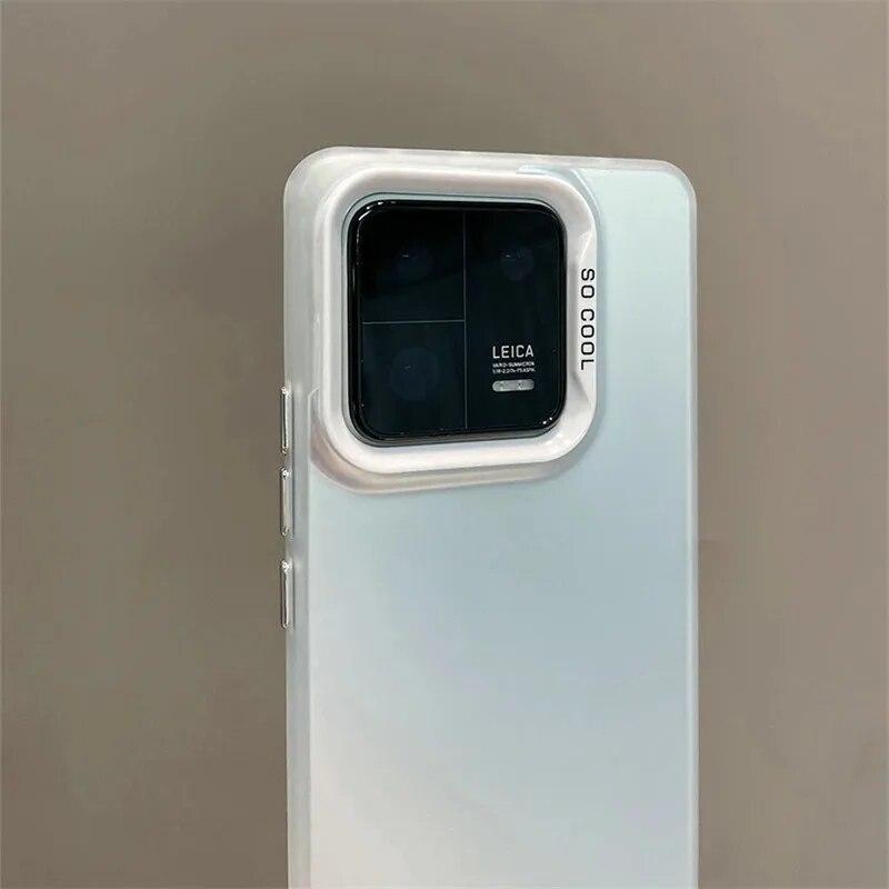 Electroplate laserové matné pouzdro na telefon pro Xiaomi Mi 13T Mi13T Pro Mi 13 T Pro 5G Zadní nárazuvzdorný matný ochranný kryt