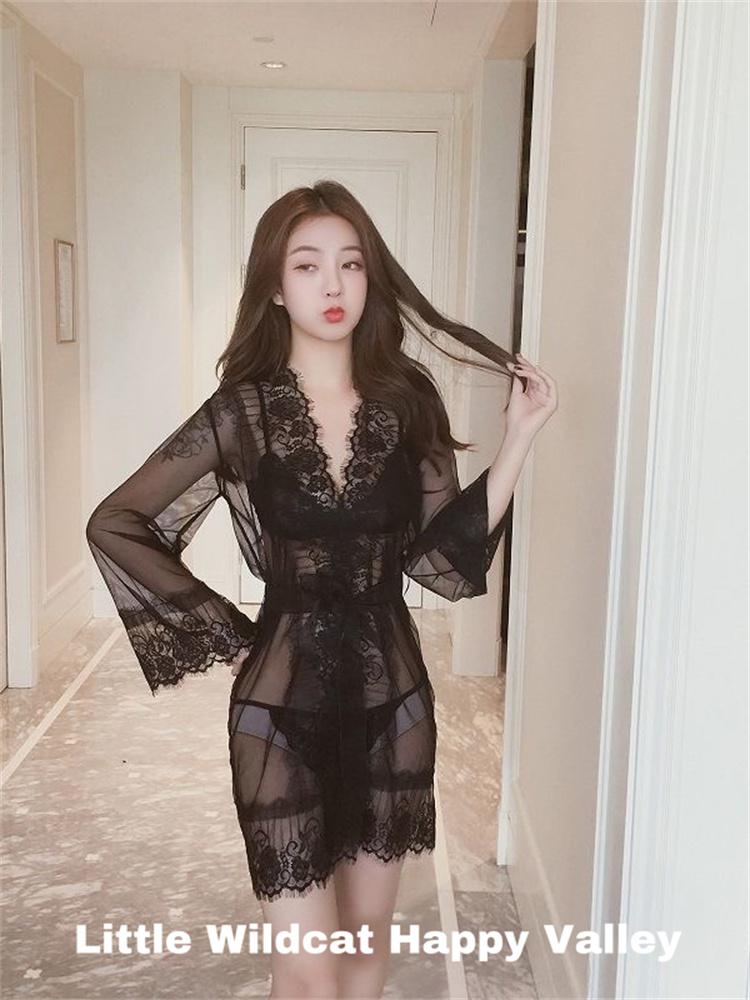 Women Sexy Sleepwear Lace Silk Satin Night Dress Sleeveless Nighties V-neck Nightgown Plus Size Nightwear Erotic Sleepdress