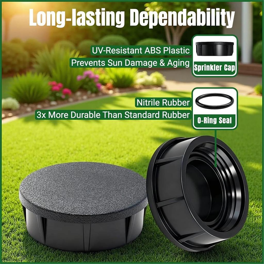 Tappi per Testine di Irrigazione BHBL per Irrigatori, ABS Resistente ai Raggi UV e O-ring in Gomma Nitrilica