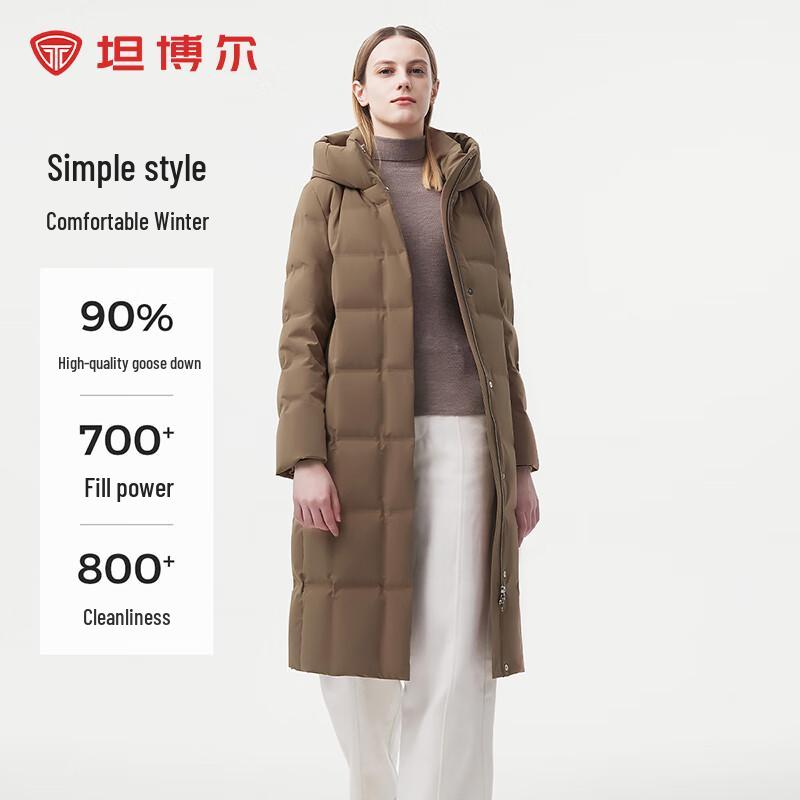 

Tanboer Women s Hooded Long Business Duck Down Puffer Coat TBF520860A 4XL