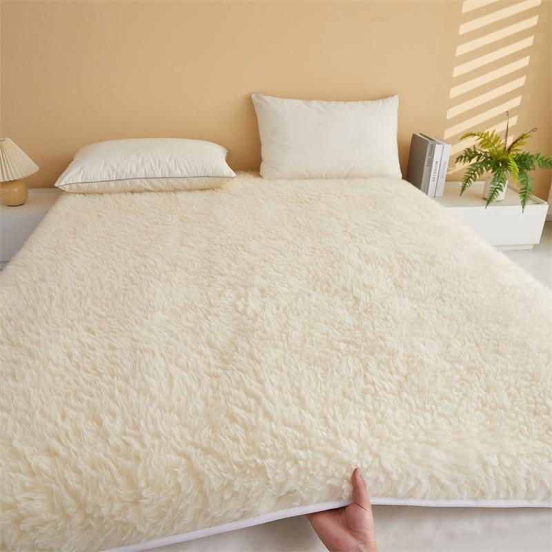 Australian Pure Wool Thickened Mattress Pad - Winter Warm Quilt, Soft Double Lambswool for Dormitory Use