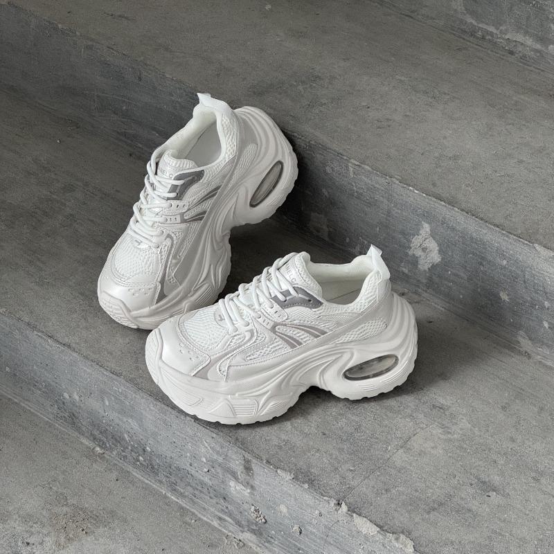 Thick-soled mesh breathable dad shoes women's spring and summer new versatile height-increasing muffin bottom casual sports shoes