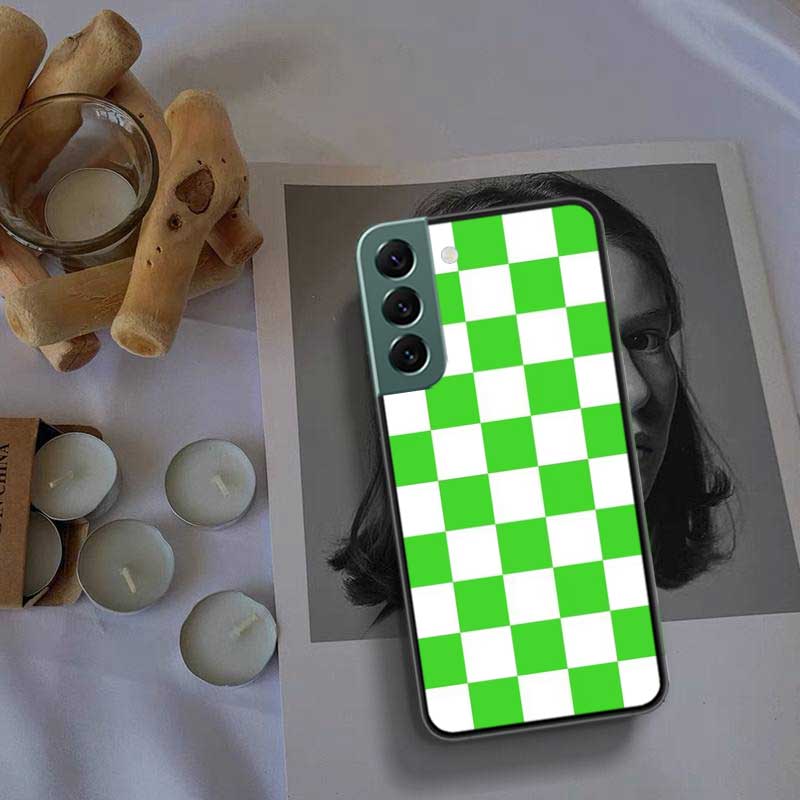 Retro Classic Chess Board Grid Phone Case For Samsung Galaxy S22 S25 Ultra S21 S10 Plus S26 Edge S20 S23 S24 FE Cover Silico