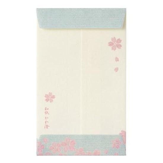 Washi Kawa Sumi Pochi Bukuro Chigirie Sakura Fujisan 10 Pieces Included