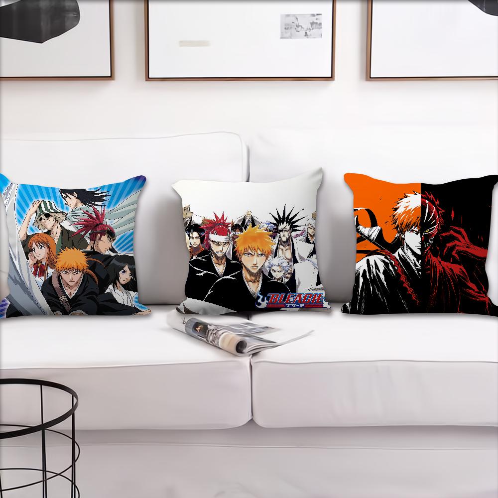 Hot Anime B-Bleachs Comfortable Soft Pillow Case For Sofa Living Room Home Office Decor And Protective Covers