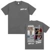 Rapper Anuel AA Real Hasta La Muerte Album Graphic 100cotton Tshirt Unisex Oversized Fashion Hip Hop Oneck Casual Retro shirts