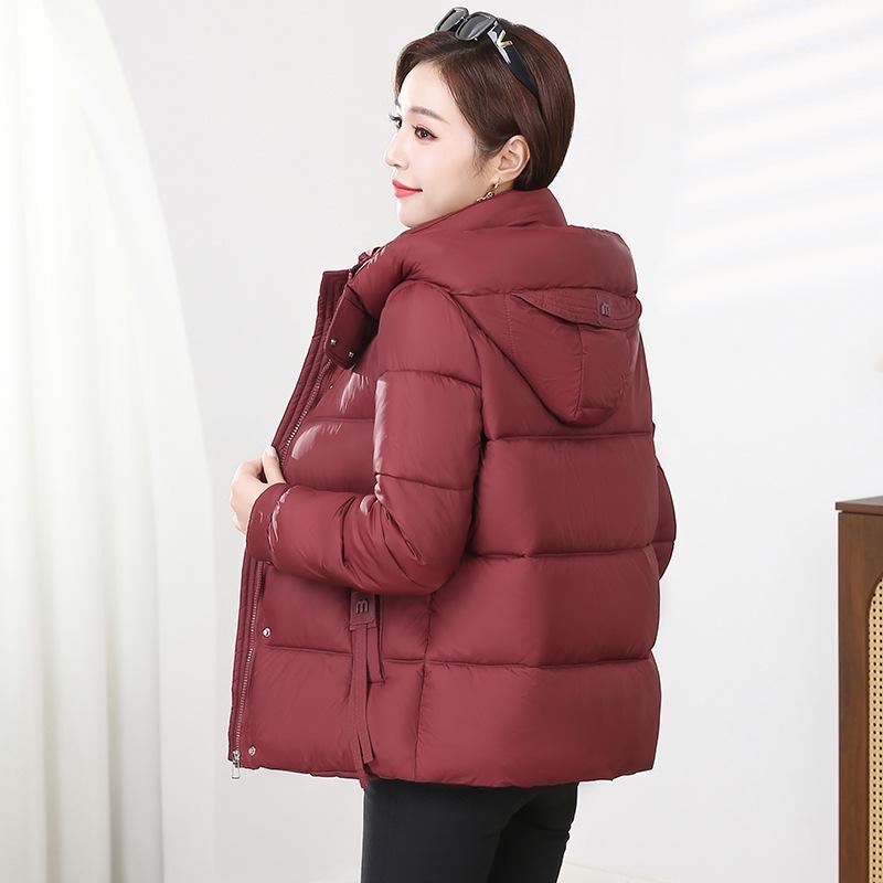 

2025 Women s Short Loose-Fit Down Cotton Jacket - Korean Winter Fashion XL (suggested 126-140 jin)