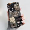 For ZTE nubia Z50 Ultra Z50Ultra Casing Aesthetic Cute Cat Cartoons Black Matte Soft Silicone Case Shockproof Back Shell Cover