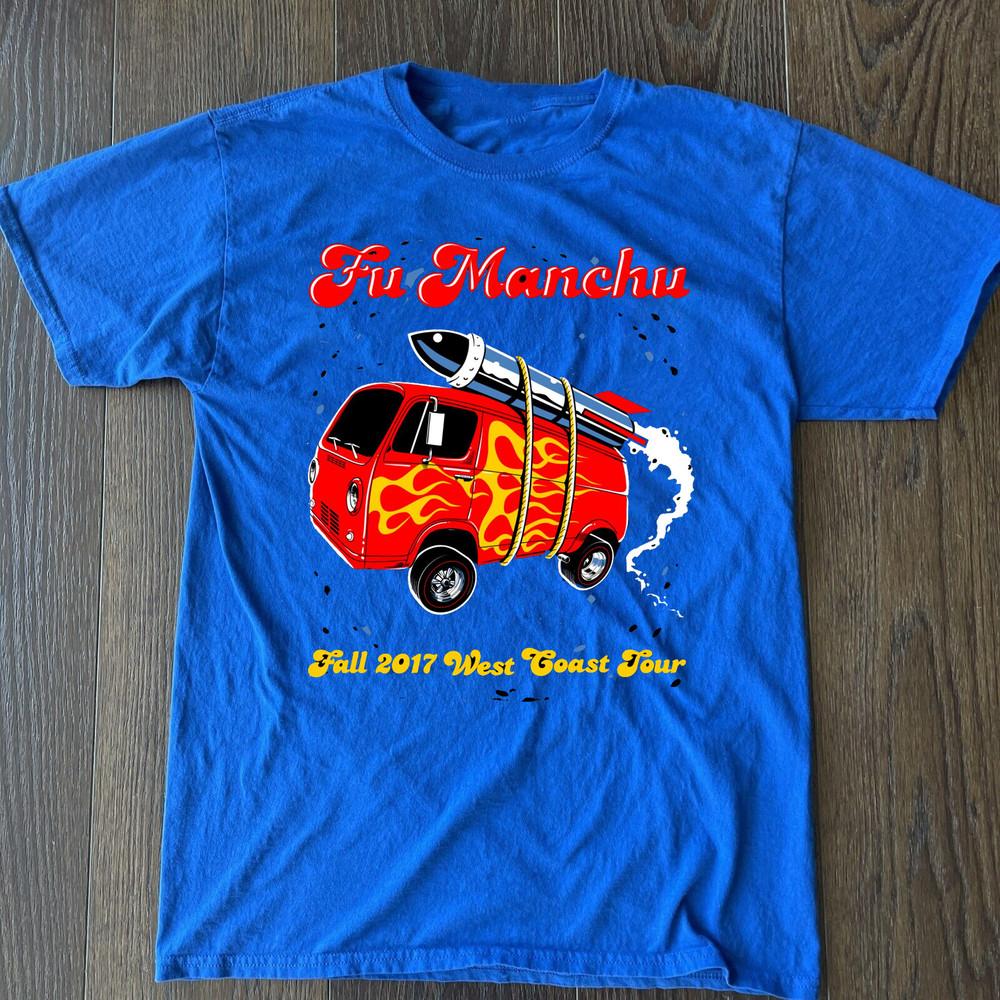 

Fu Manchu Band Tour 2017 Gift For Fan Full Size S to 5XL Blue T-shirt K815 Unisex T-Shirt XXL