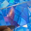Iridescent Acrylic Squares 0.8'' x 0.8''/1.2" x 1.2" Mini Rainbow Holographic Acrylic Sheets Set Double-Sided Holo Tiles for DIY Crafts Light Shadow
