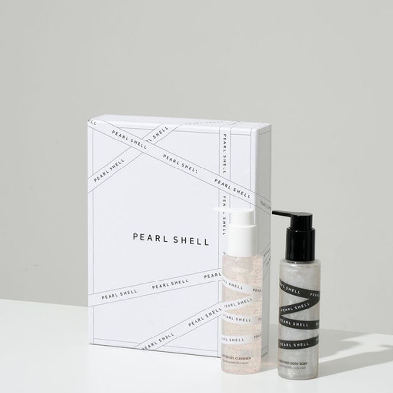 Pearl Shell Jupiter Gel Cleanser & Milky Way Body Soap Gift Set