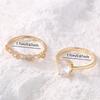 Elegant Copper Zirconia Wedding Rings - European & American Style