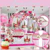 Wreath Unicorn Kids Birthday Party Supplies Colorful Tableware Plates Cup And Forks