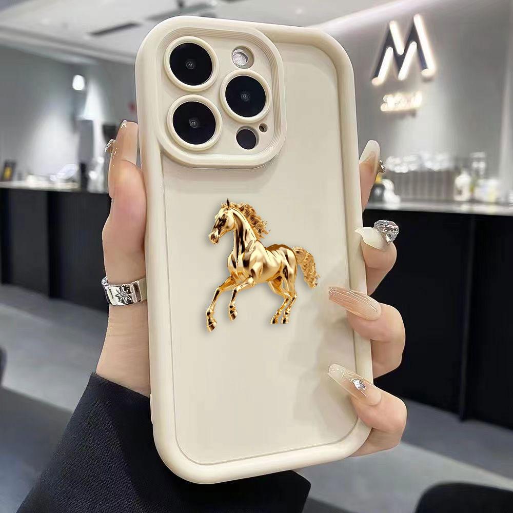 Happy Golden God Horse Phone Case For Samsung A13 A15 A16 A17 A22 A23 A25 A32 A33 A35 A51 A52 A53 A54 A55 A71 A72 Cover Case
