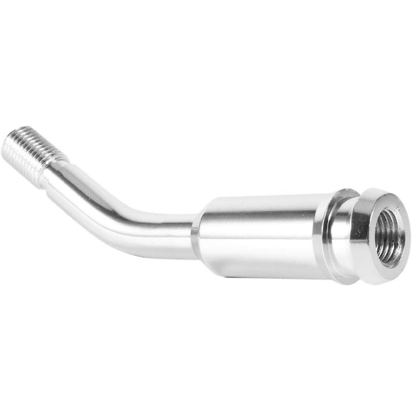 Dweekiy Gear Stick Extension, 5inch Gear Shifter Stick Lever Bend Extension Shift Knob Extender for T4 Silver