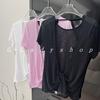 Bambus Mesh Pustende Yoga Bluse: Lettvektig, Hul Design, Stor Ryggløs Sportstopp