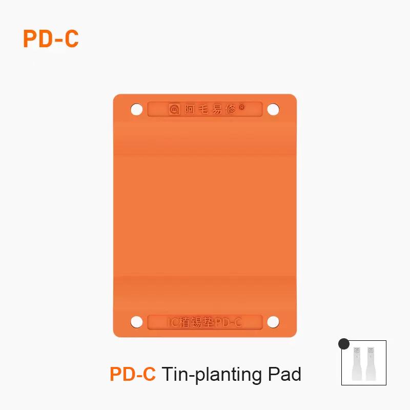 

AMAOE PD-C Universal Planting Tin Pad Set for Mobile Phone Maintenance High Temperature Resistance Insulation Silicone Mat