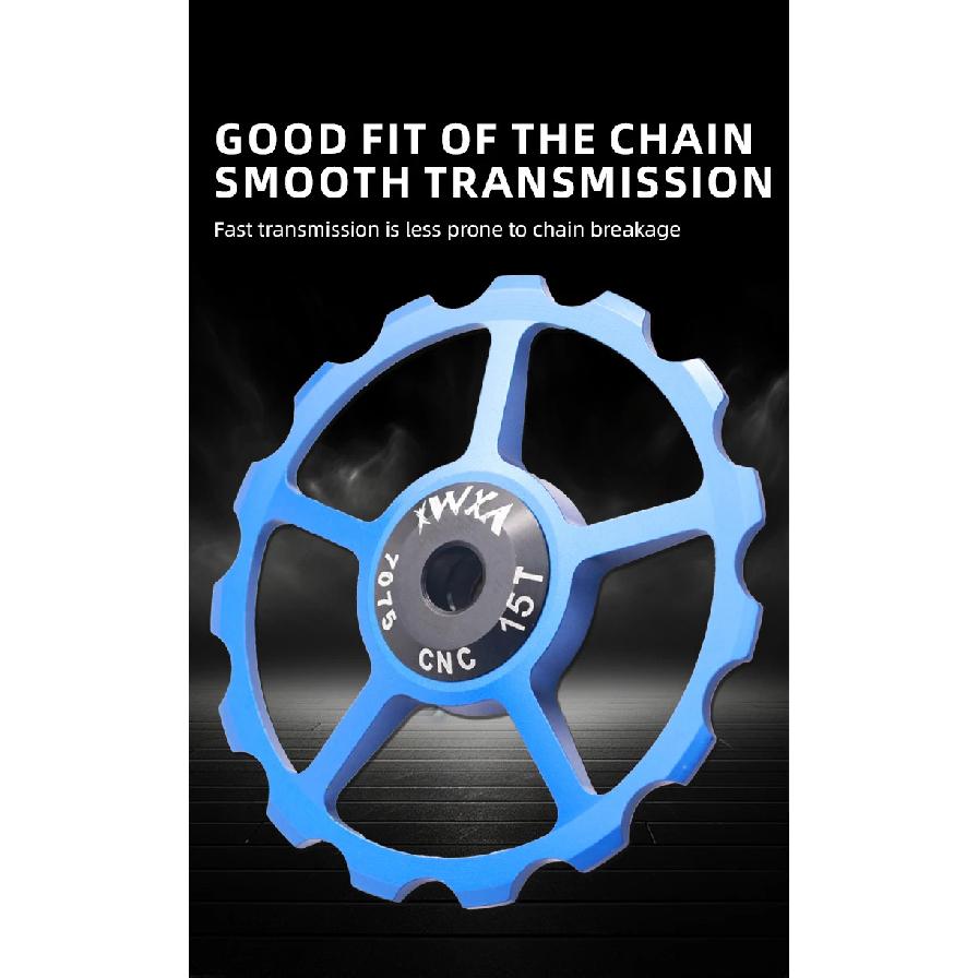 2Pcs Ceramic Bearing Jockey Wheel CNC Aluminum Alloy Rear Derailleur 10-16T Guide MTB Road Bike Pulley
