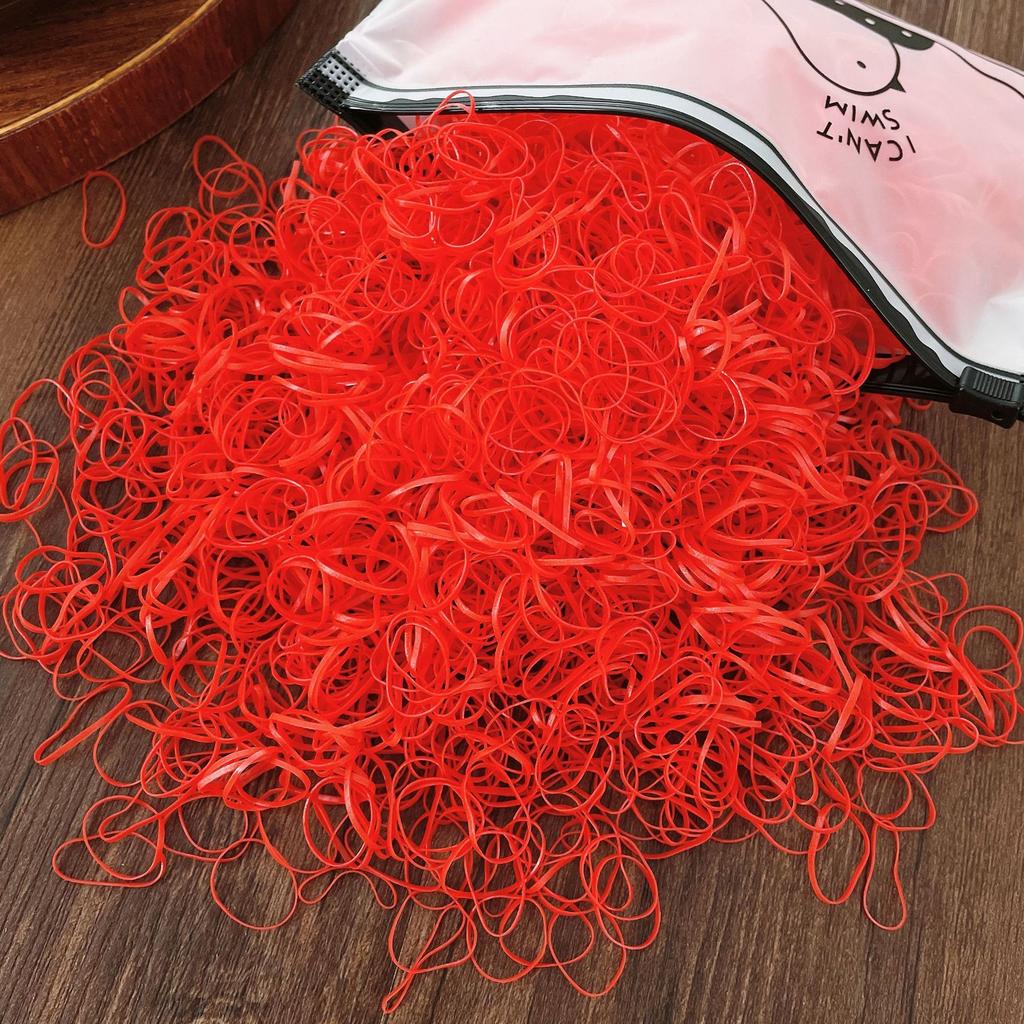 4000 Stück Einweg-Elastik-Haargummis Niedliche Mädchen Haargummi für Pferdeschwanzhalter Haarflechtwerkzeuge Zubehör Kopfschmuck